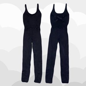 Free People - Good Karma Onesie in Washed Black